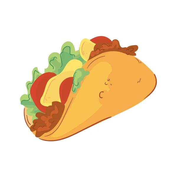 Mexický taco design — Stockový vektor