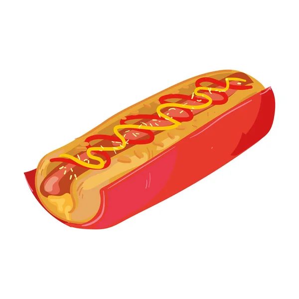 Hotdog-Design — Stockvektor