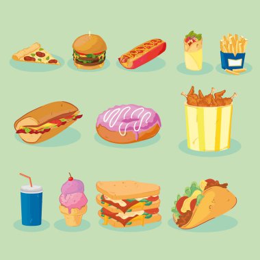 12 fast food tabağı