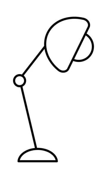 Symbolbild Schreibtischlampe — Stockvektor