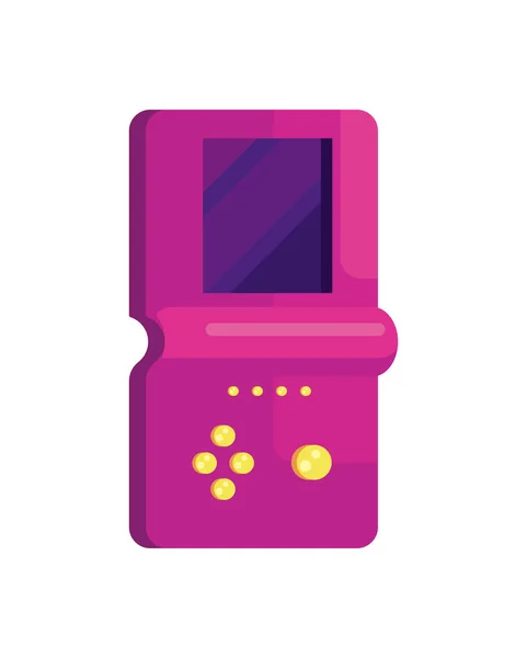 Rosa portatil videospel — Stock vektor