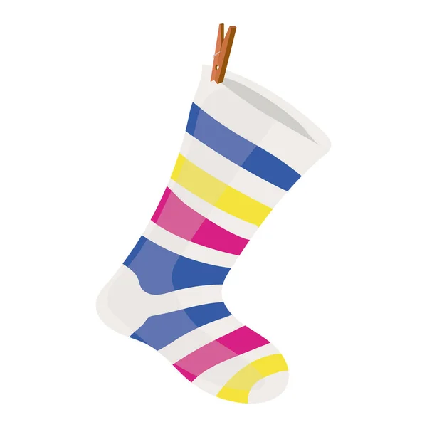 Diseño de calcetín de color — Archivo Imágenes Vectoriales