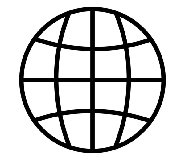 Symbolbild der globalen Sphäre — Stockvektor