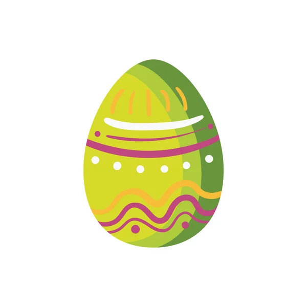 Green easter egg — Stock Vector