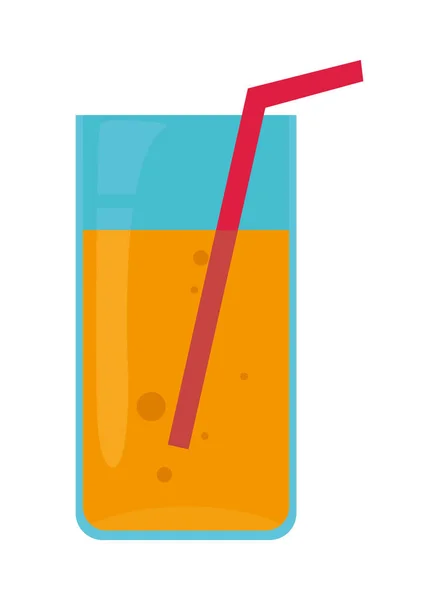 Bicchiere succo d'arancia — Vettoriale Stock