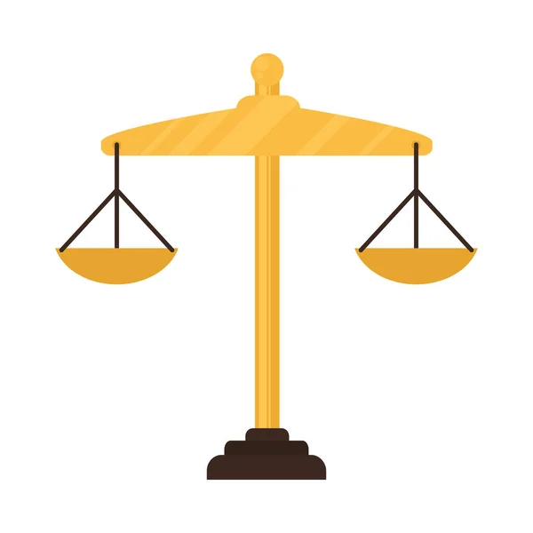 Law scale icon — Stock Vector