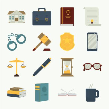 Hukuk Icon set