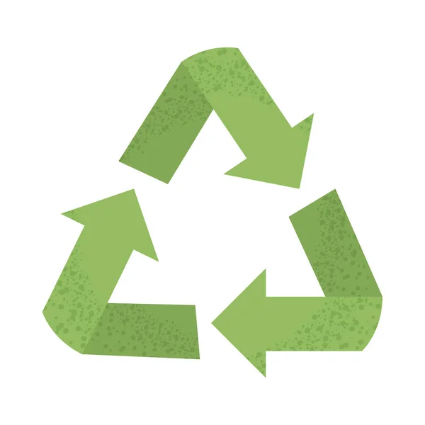 Symbole de recyclage vert — Image vectorielle