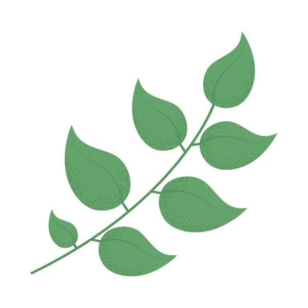 Icono de hojas verdes — Vector de stock