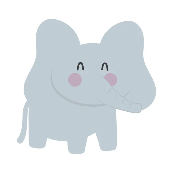 Cute elephant icon — Stock Vector