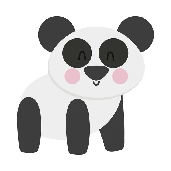 Bonito oso panda — Vector de stock