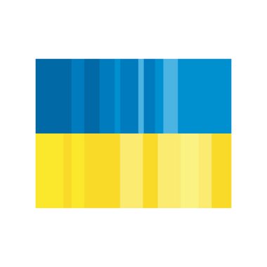 düz Ukrayna bayrağı tasarımı