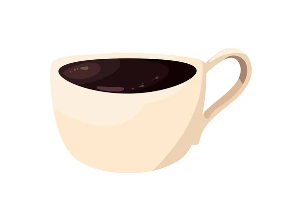 Płaski design filiżanki kawy — Wektor stockowy
