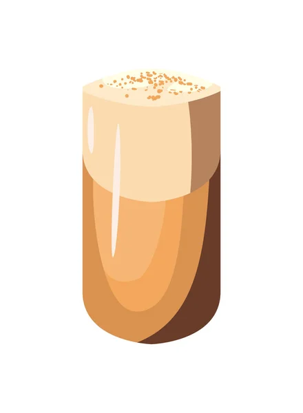 Plochá ledová káva ilustrace — Stockový vektor