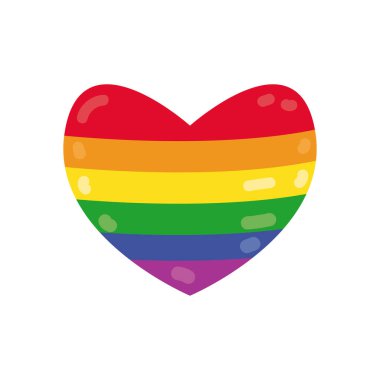 düz renkli gururlu kalp