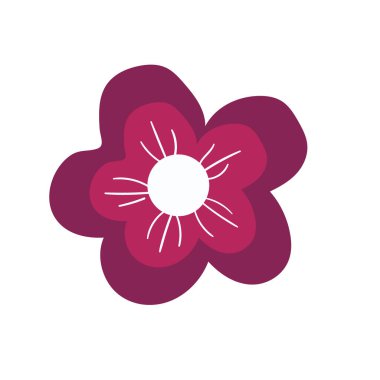 Kızıl çiçek çizimi