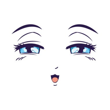 anime yüz düşünme