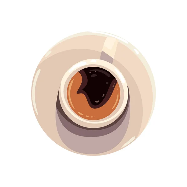 Platt kaffemugg design — Stock vektor