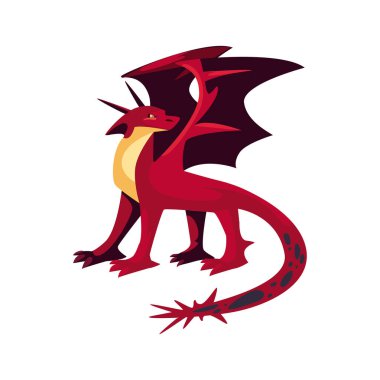 sihirli kırmızı ejderha