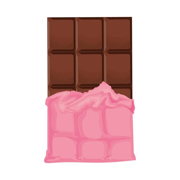 Diseño de barra de chocolate — Vector de stock