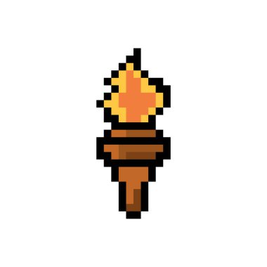 pixelated meşale tasarımı