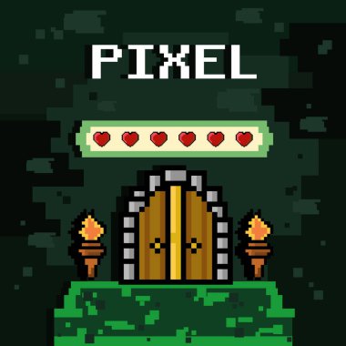 pixelated sanat kartı