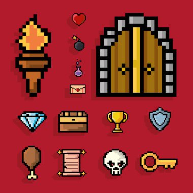 14 pikselli sanat öğesi