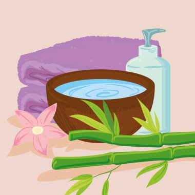 Spa simgeler illüstrasyon