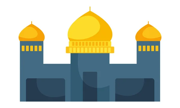 Icône mosquée islamique — Image vectorielle