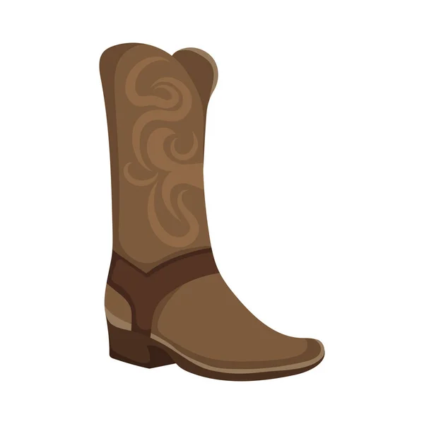 Cowboy boot icon — Stock Vector