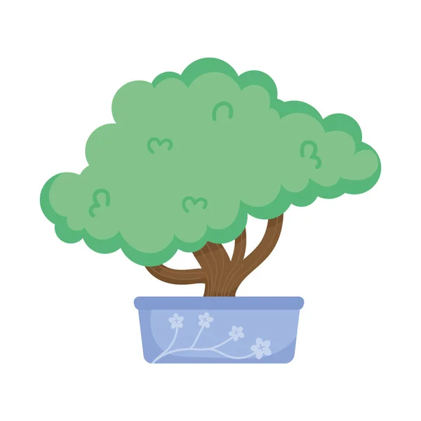 Icona del bonsai verde — Vettoriale Stock