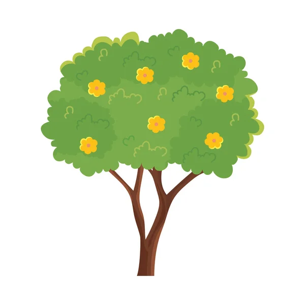Icona dell'albero floreale — Vettoriale Stock