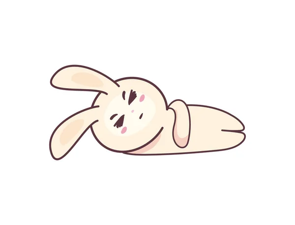 眠いウサギのデザイン — ストックベクタ