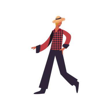 düz ziyafet bağımlısı adam.