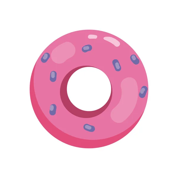 Flache helle Donut-Design — Stockvektor