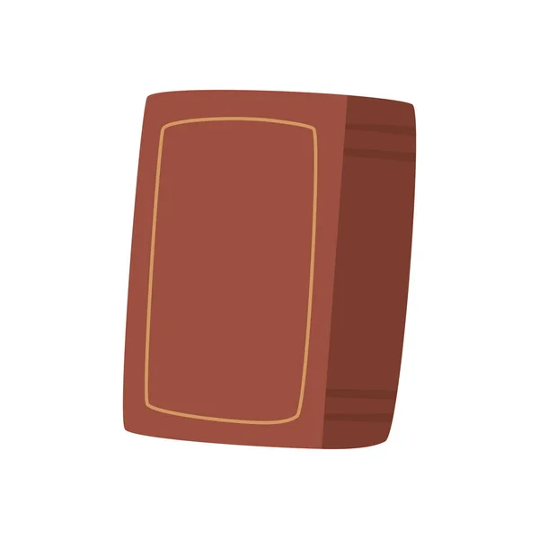 Brown book design — Stock Vector