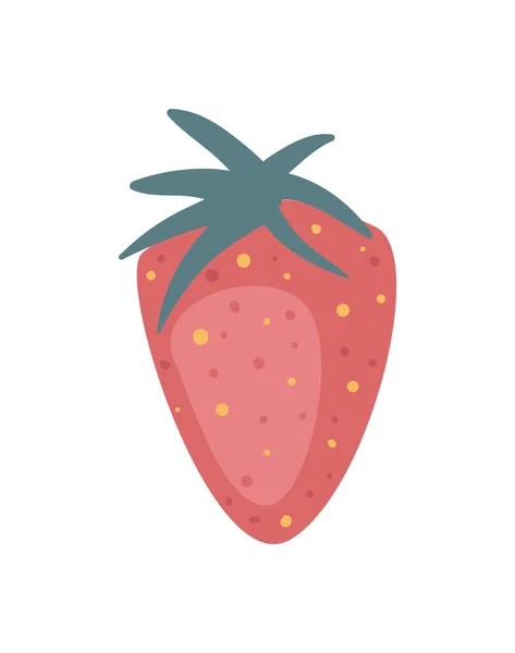 Design mignon fraise — Image vectorielle