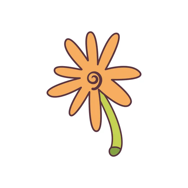 Diseño de flor naranja — Vector de stock