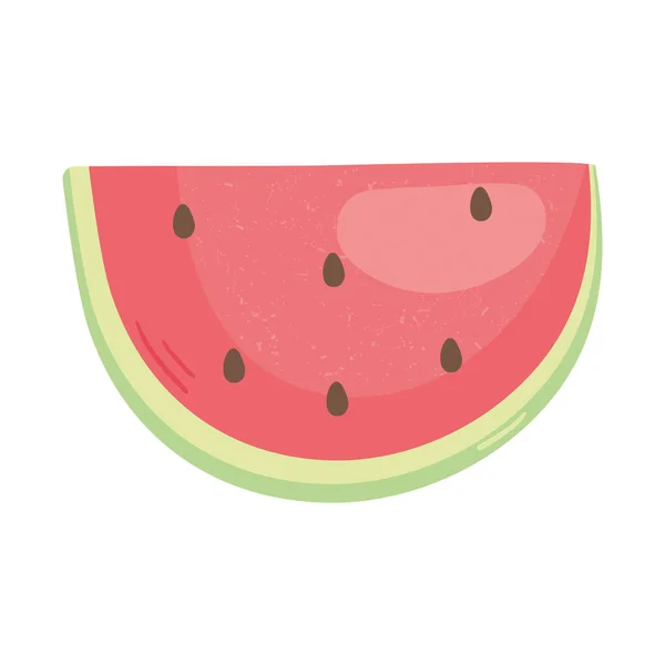 Icono de fruta de sandía — Vector de stock