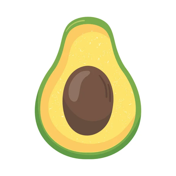 Ícone de frutas de abacate — Vetor de Stock