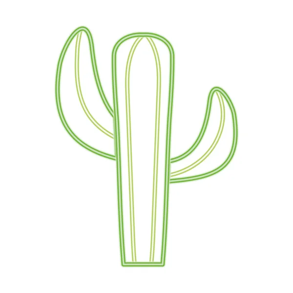 Icône de cactus vert — Image vectorielle