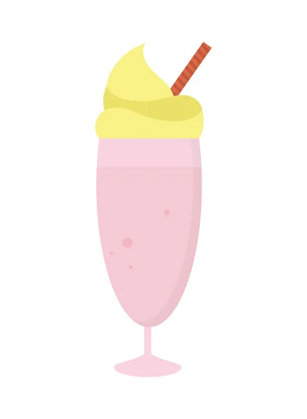 Imagem do ícone do milkshake — Vetor de Stock