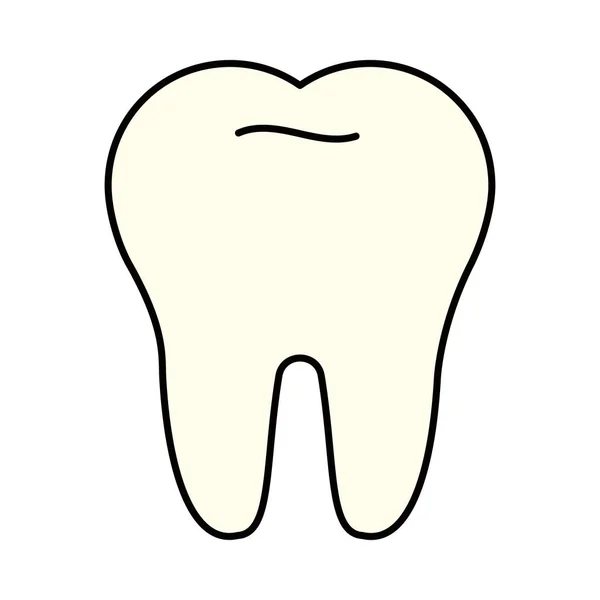 Tand tandheelkundige pictogram — Stockvector