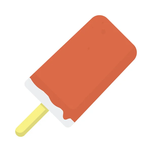 Chocolate ice lolly — Stock Vector