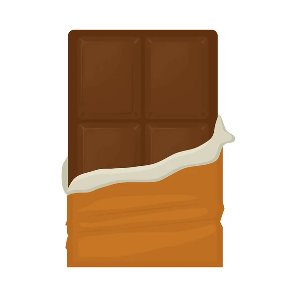 Icono de barra de chocolate — Vector de stock