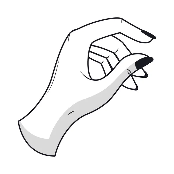 Female hand icon — Stock Vector