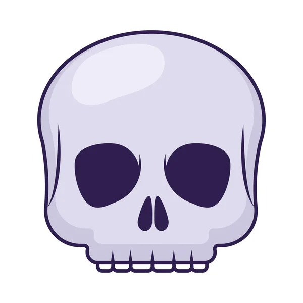 Icône de crâne de dessin animé — Image vectorielle
