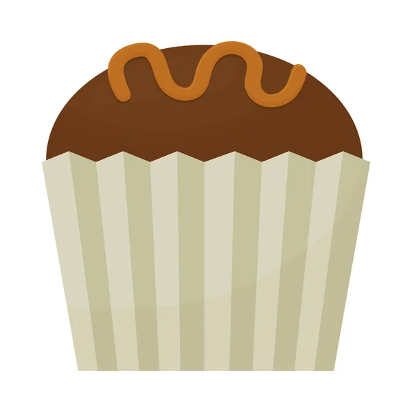 Čokoládový muffin ikonu — Stockový vektor