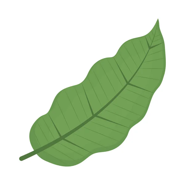 Icône feuille verte — Image vectorielle