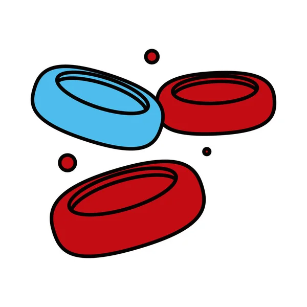 Cellules sanguines rouges — Image vectorielle